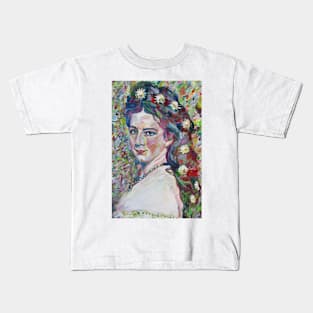 SISSI - Empress ELISABETH of AUSTRIA - oil portrait Kids T-Shirt